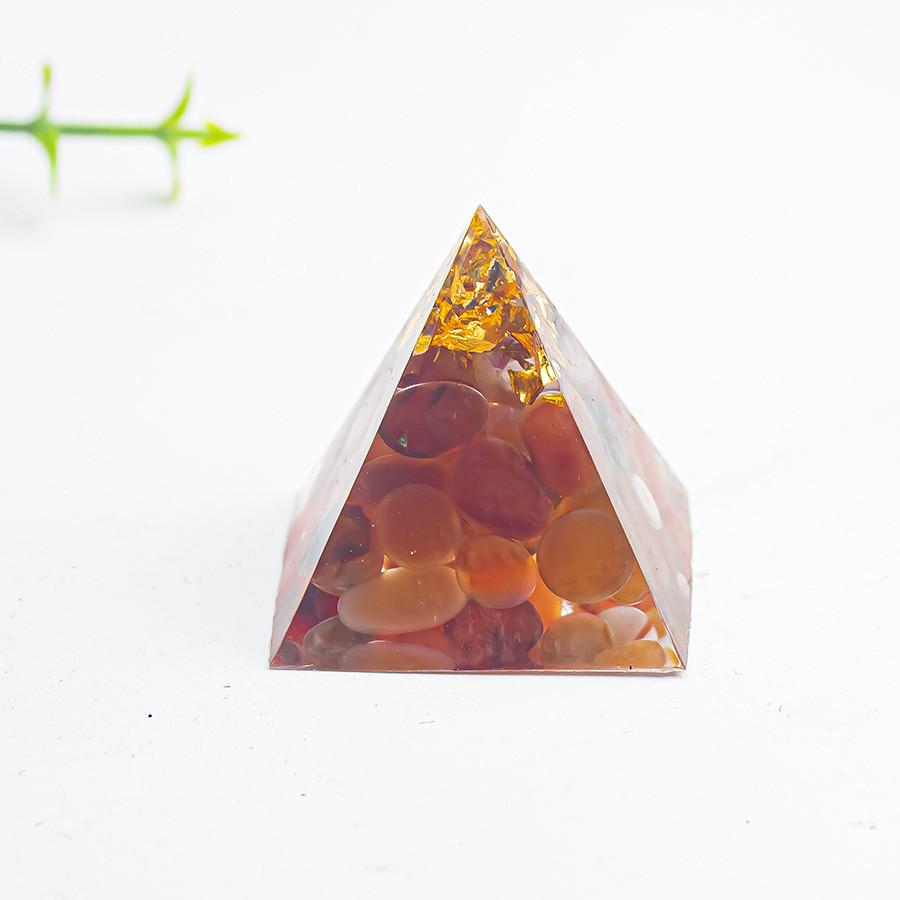 Geometric Crystal Geometric Pyramid Decor For Home Office Gift With Unique Mineral Stones