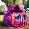 "Fantasy Hexenhut mit langem Zopf Cosplay Kostümzubehör"Decke Leichte Flanelldecke für Sofa, Bett, Reise, Camping, Wohnzimmer