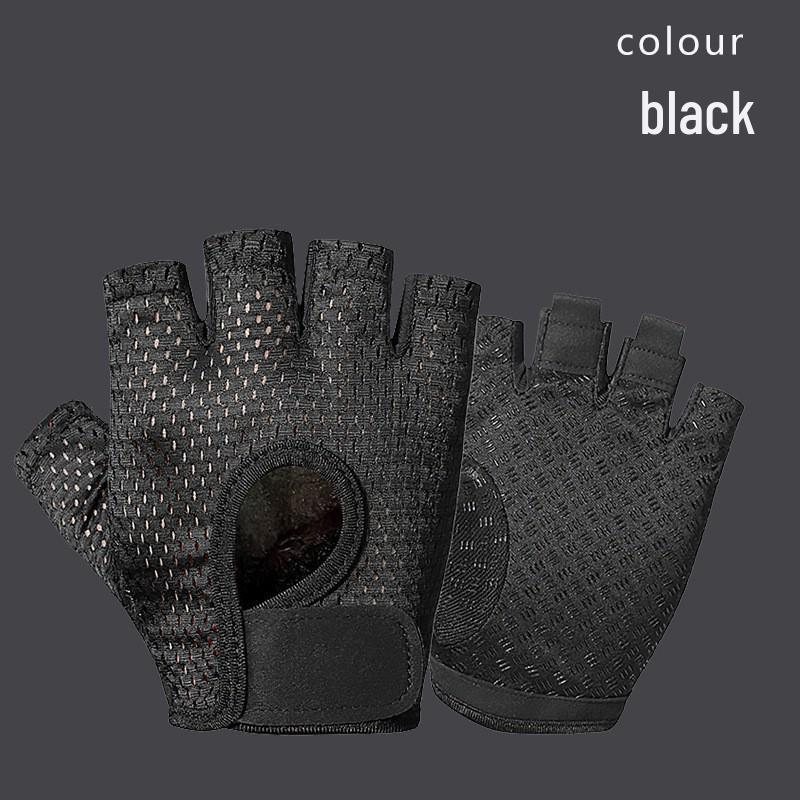 Unisex Half Finger Cycling Gloves with Silicone Grip for Shock Absorption, Anti-Slip, Ideal for Summer, Fishing, and Mountain Climbing.