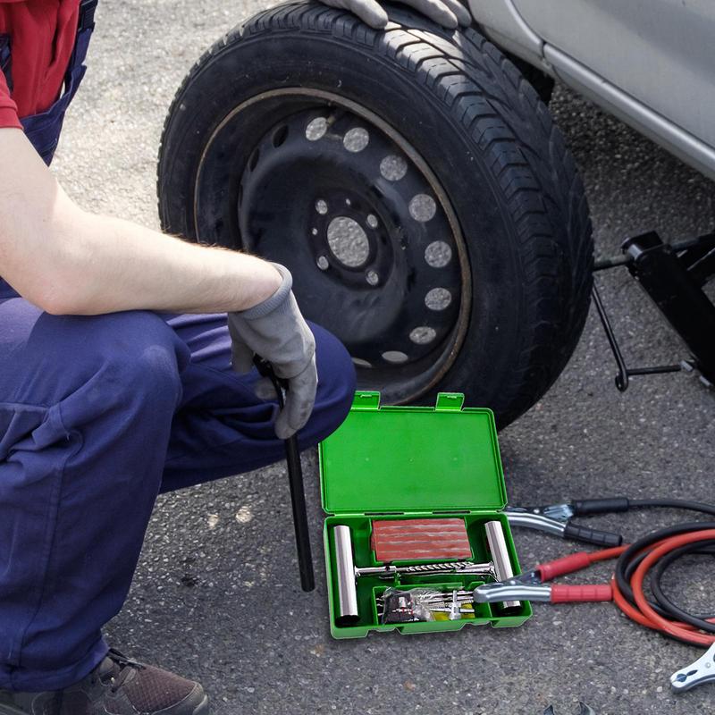 Flat Tire Repair Kit Rustproof Convenient Rustproof Tire Repair Tools High Strength Heavy Duty Automotive Tools For Efficient