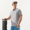 Li-Ning Simple Solid Color Comfortable Breathable Versatile Casual Short Sleeve Polo Shirt Men tops Geological-Gray APLV047-5