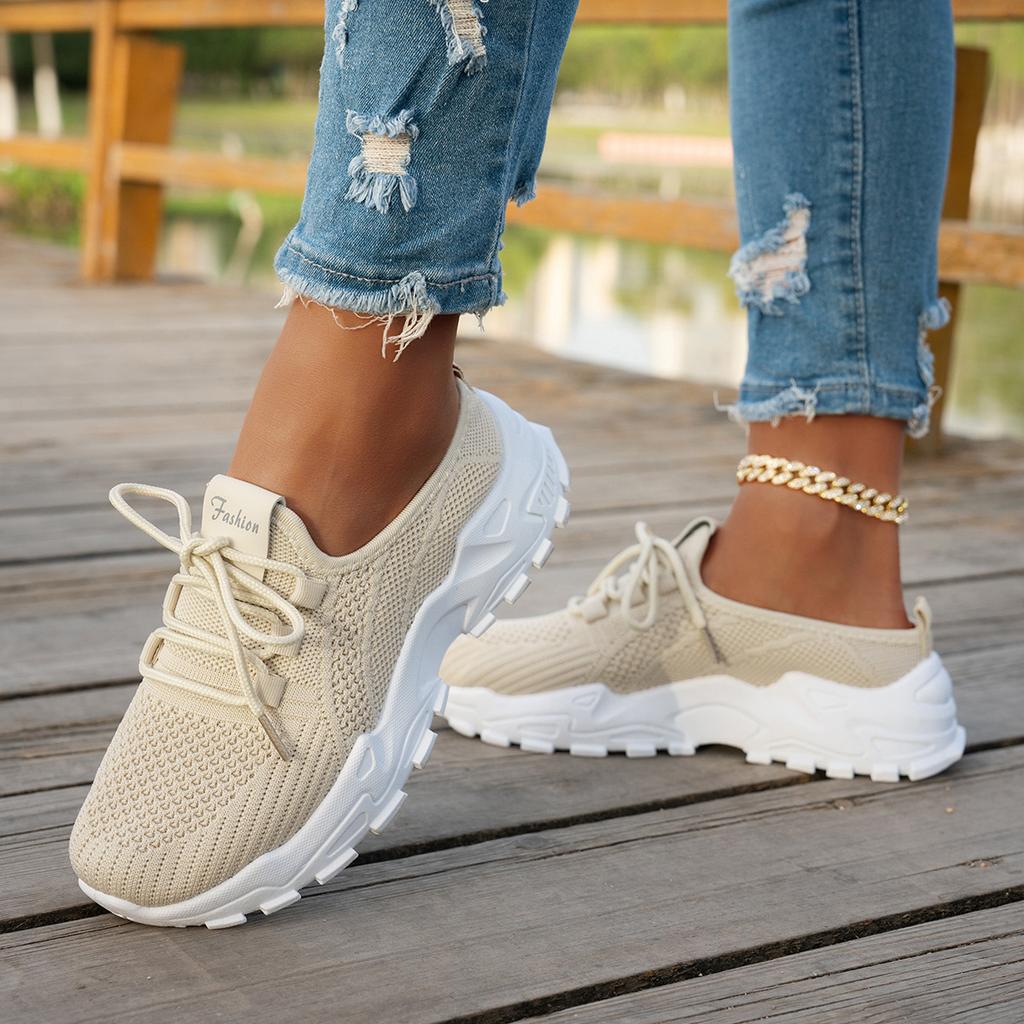 Women's Breathable Lightweight Mesh Casual Shoes, Thin Comfort Athletic Sneakers