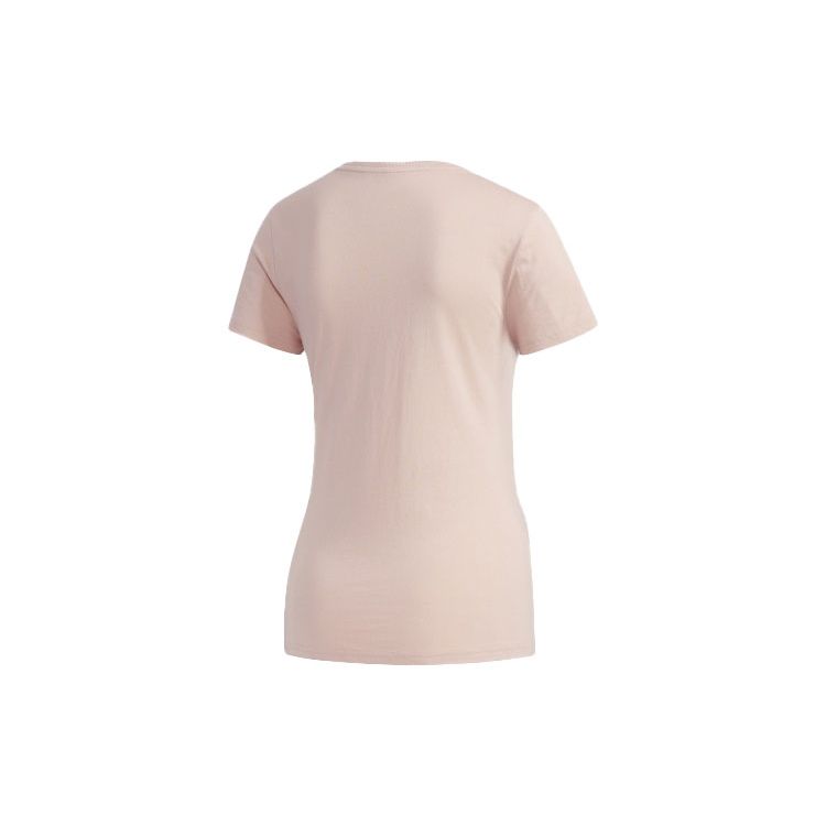 Adidas Neo Round Neck Sports T-Shirt Women Tops Vibrant-Pink FP7875