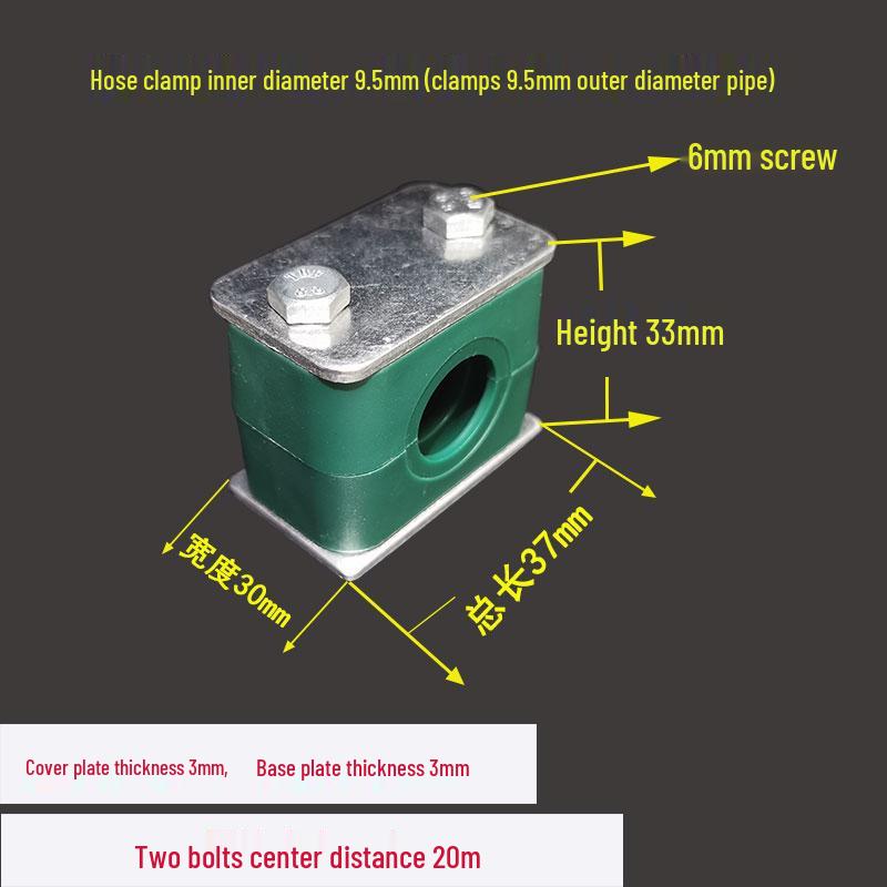 

Lightweight Snap-on Plastic Marine Hydraulic Pipe Clamp - Fixed Single Steel Pipe Support