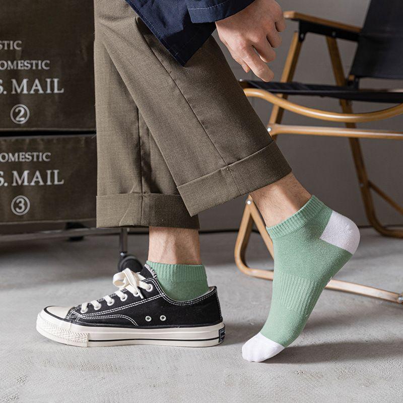 Exclusive Men's Breathable Low-Cut Socks: Summer Thin, Odor-Resistant, Sweat-Absorbent, Invisible Short Style