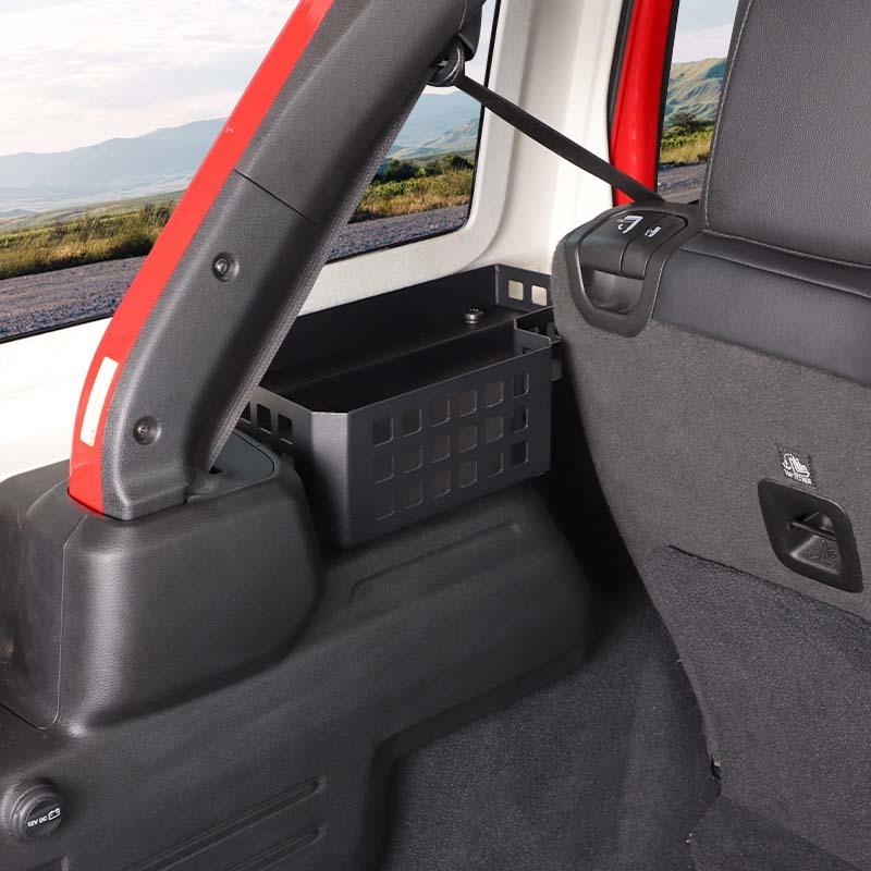 Car Tail Box Multifunctional Storage Box Organizer Metal Container For Jeep Wrangler JL 2024 Up 4-Door Version Interior Stowing Tidying Accessories