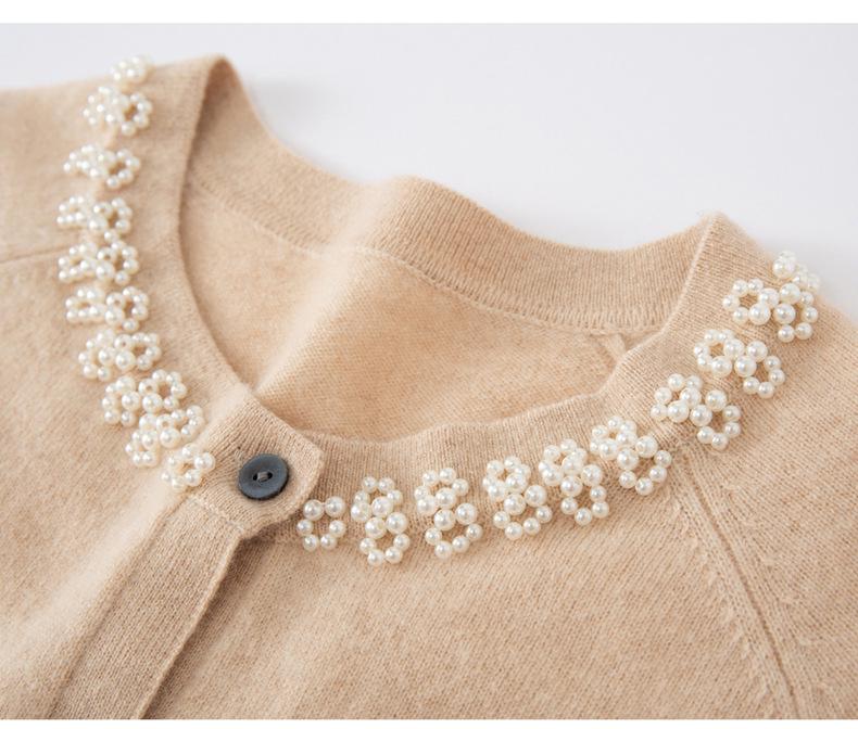 Cashmere Cardigan 2026: Rhinestone-Embellished, Sweet Style, Loose, Warm Outerwear for Autumn/Winter