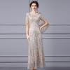 2025 High-End Zhilishishang Sequin Evening Gown: Elegant Long Dress for Banquet Hostess and Socialite
