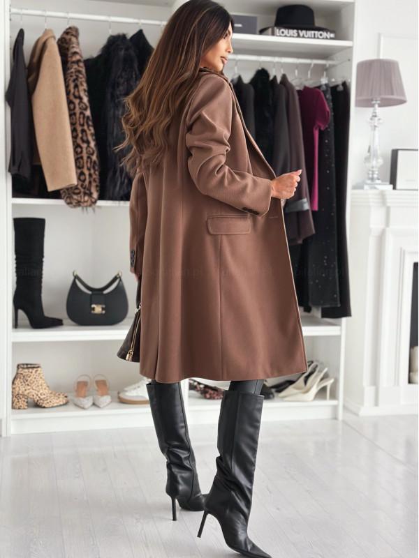 2024 Bestseller Women's Single-Breasted Wool Coat - Autumn/Winter Collection, Simple Long Sleeve, Solid Color