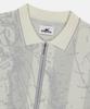 Sun Love Jacquard Full Zip Knit Polo Beige
