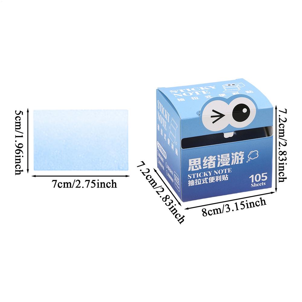 Cute Sticky Notes 105 Sheets Aesthetic Glitter Memo Pads, Decorative Sticky Notes For Journaling School Office Home Book