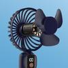 USB Mini Handheld Fan with LED Display - Portable Gift for Students and Dorm Rooms