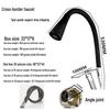 Stainless Steel Rotatable Kitchen Faucet for Sink with Hot & Cold Water