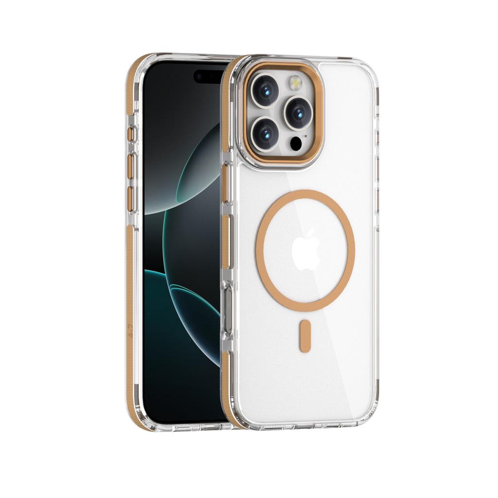 Applicable to Apple 11promax mobile phone case, acrylic magnetic anti-drop transparent iPhone11 case.