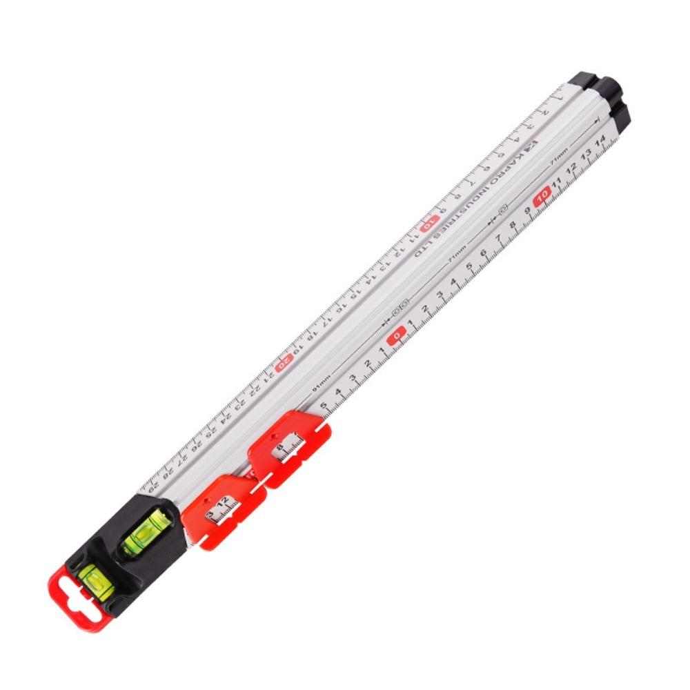 High Precision Bubble Level Gauge Aluminum Zinc Zinc Alloy Multi-functional Ruler  Woodworking