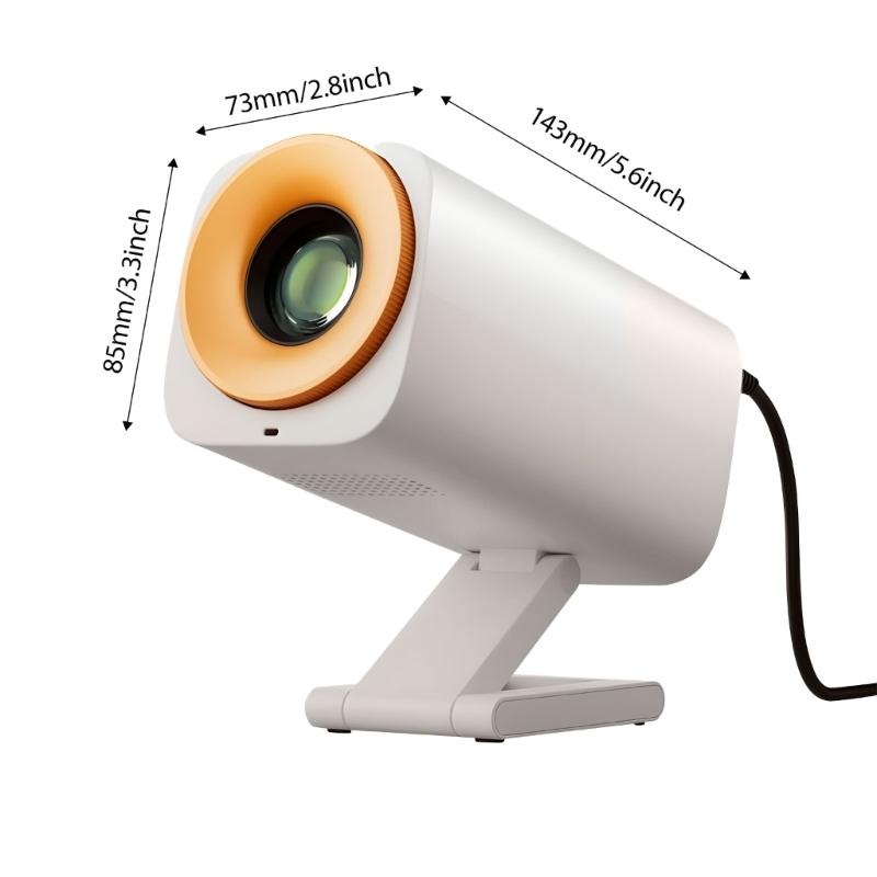1080P Folding Projector Double Band Auto Adjusting Wireless Streaming Indoor Outdoor 110V Compatible