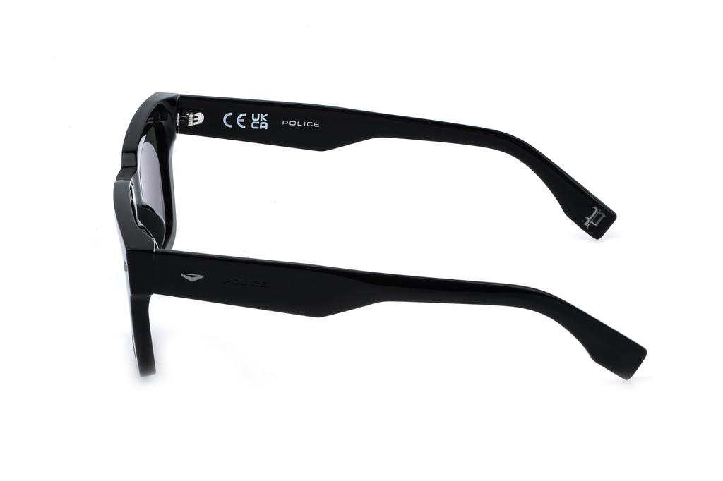 Police SPLQ88 Shiny Size Shiny Size 52 Sunglasses, Black, 52, Black,