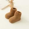 4Pairs Solid Color Thicken Baby Socks Anti-slip Warm Infant Learning Walk Socks Baby Hosiery Winter Autumn Home Sleep Socks