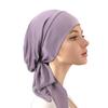 Solid color elastic streamer headscarf cap, headband cap, primer cap, hair care cap JDT-31A