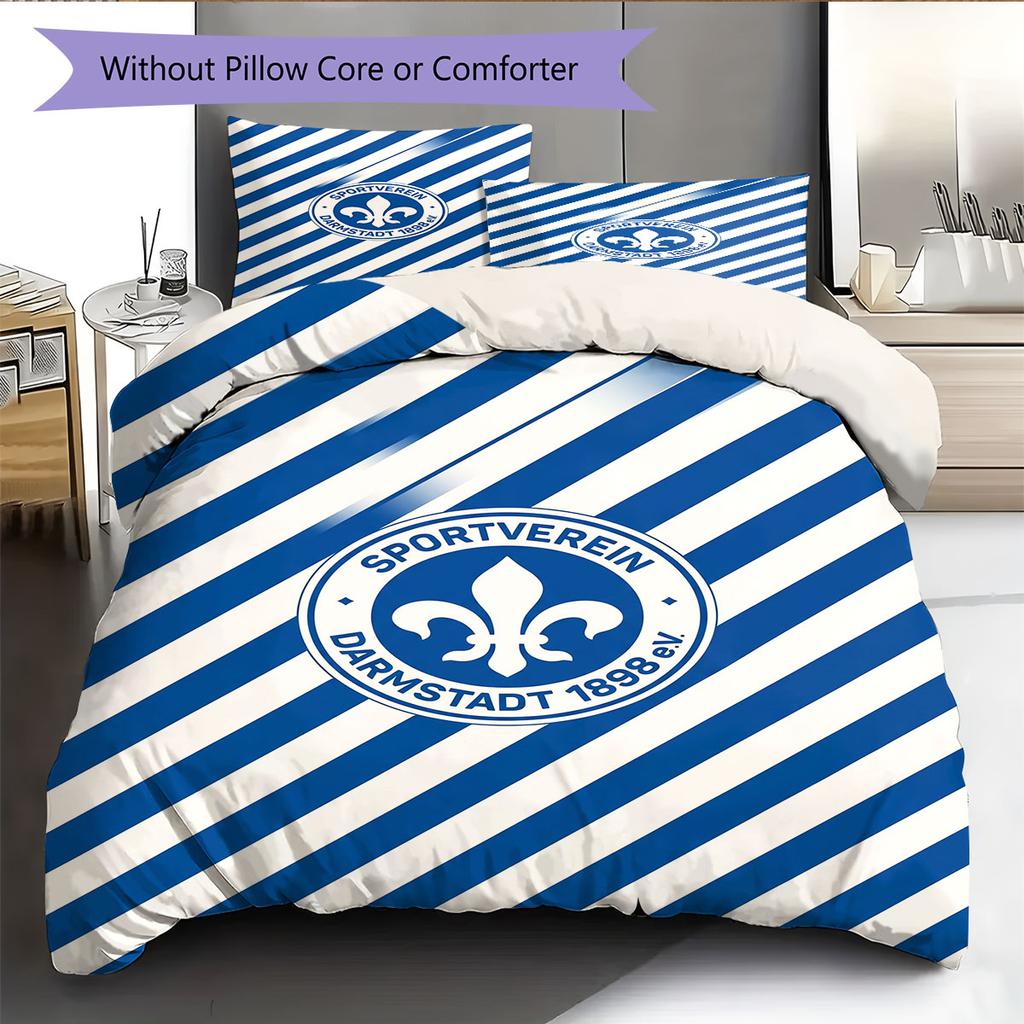 Darmstadt Spirit Bedding Quilt Set Quilt Cover Pillowcase Home Decoration Birthday Gift (1 * Duvet Cover + 2 * Pillowcase, Without Core)