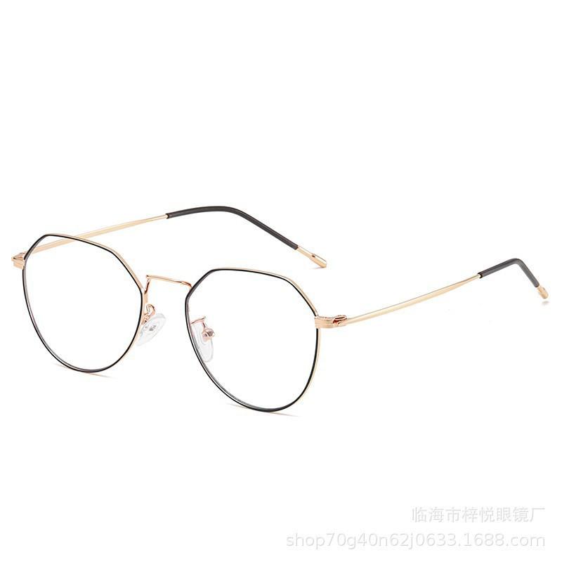 Linhai Ziyue Eyewear Factory, mid-to-high-end men's and women's metal flat glasses, stainless steel frame glasses