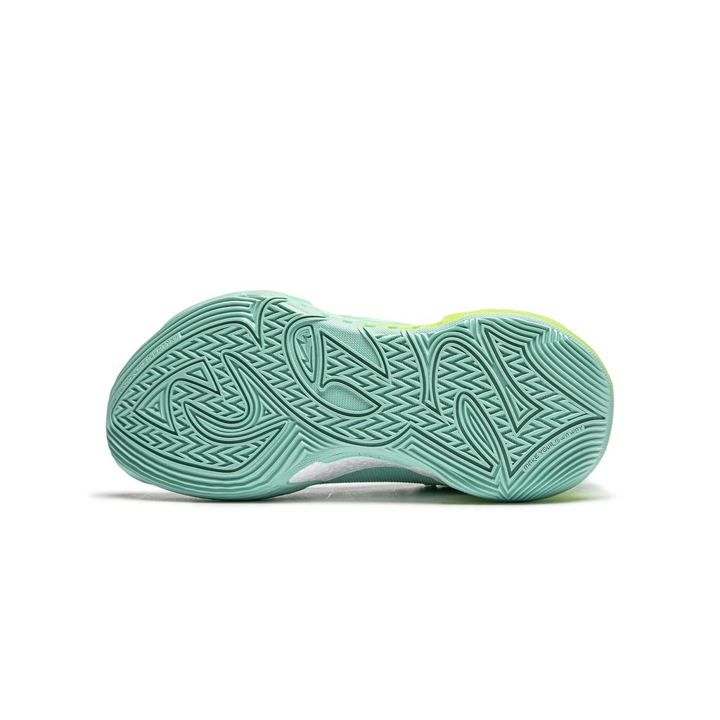Li Ning YOUNG All City 12 Low top Basketball Shoes White Turquoise Teenagers YKBU032-5