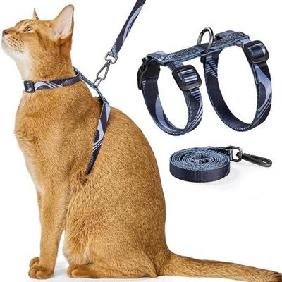 Yousheng Cat Harness And Leash Set Escape Proof Soft Adjustable Kitten Harness Walking Travel Traction Rope for Small Medium Large Cats