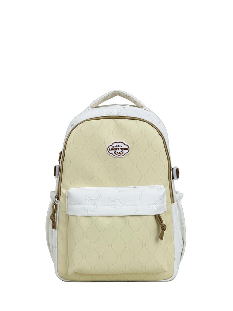 Schoolbag wholesale backpack women's large-capacity student schoolbag simple travel shoulder bag solid color burden reduction anti-splashing girl