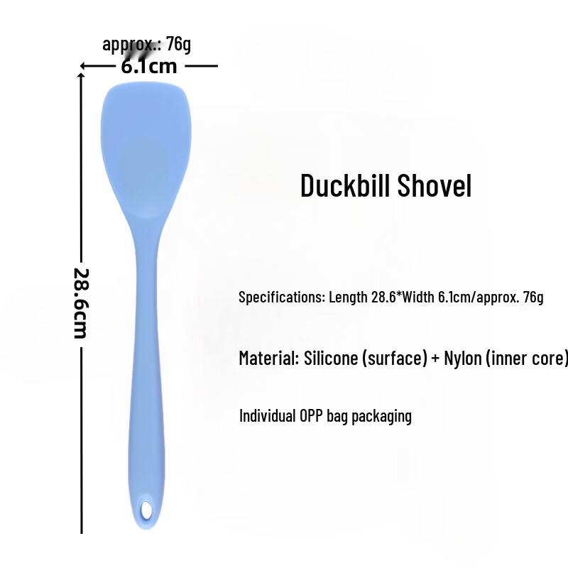Silicone Flat Head Spatula for Baking & Salad