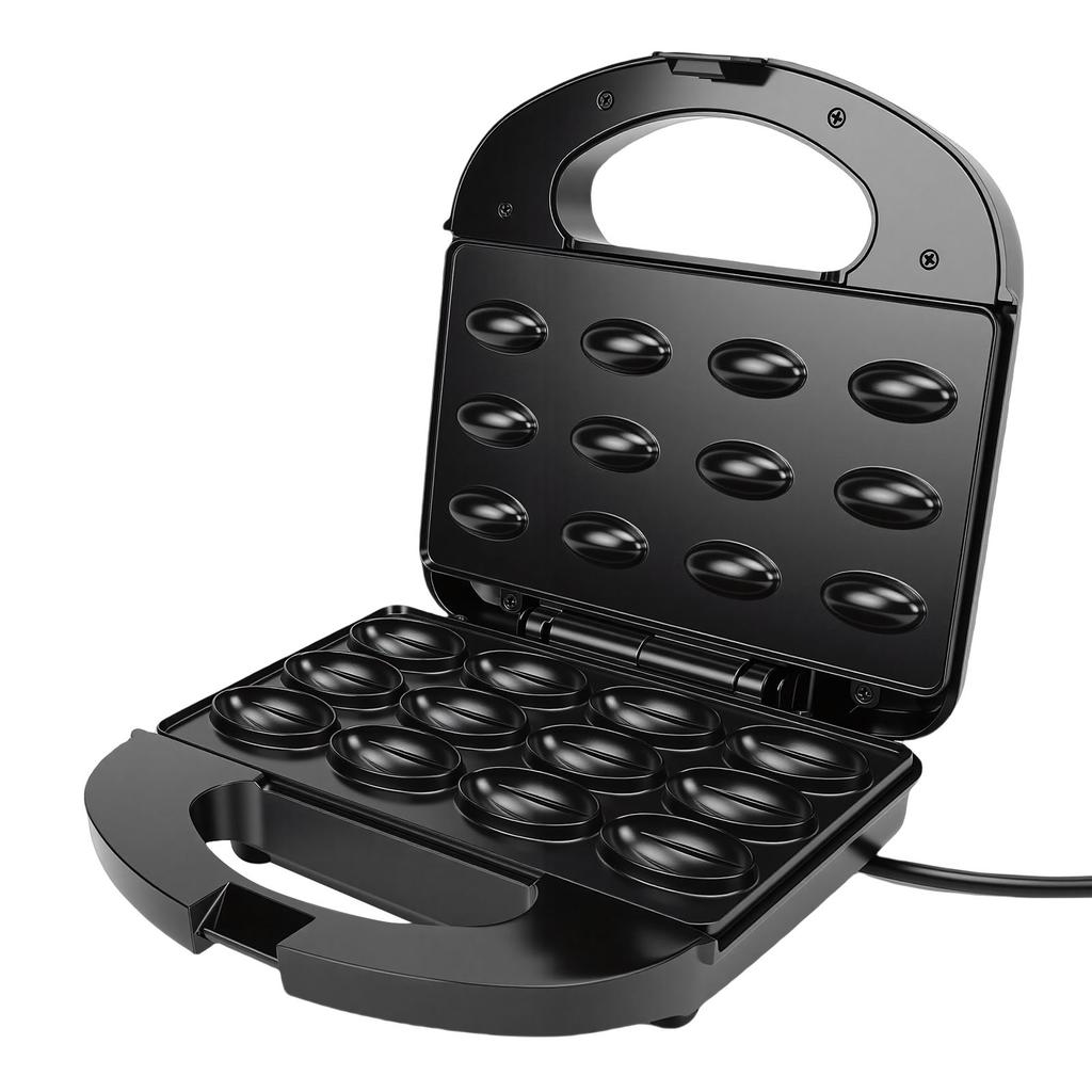 12 Walnuss-Keks-Maker Antihaftbeschichtet Doppelseitig Mini-Nuss-Waffel-Brotbackautomat Elektrischer Nussform-Maker Multifunktional