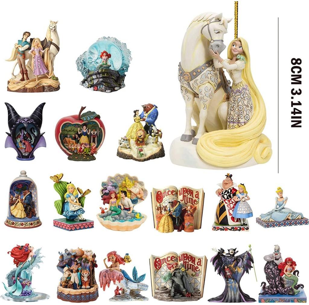 Schönes Prinzessin und Biest Acryl Cartoon Weihnachtsbaumschmuck für Partys