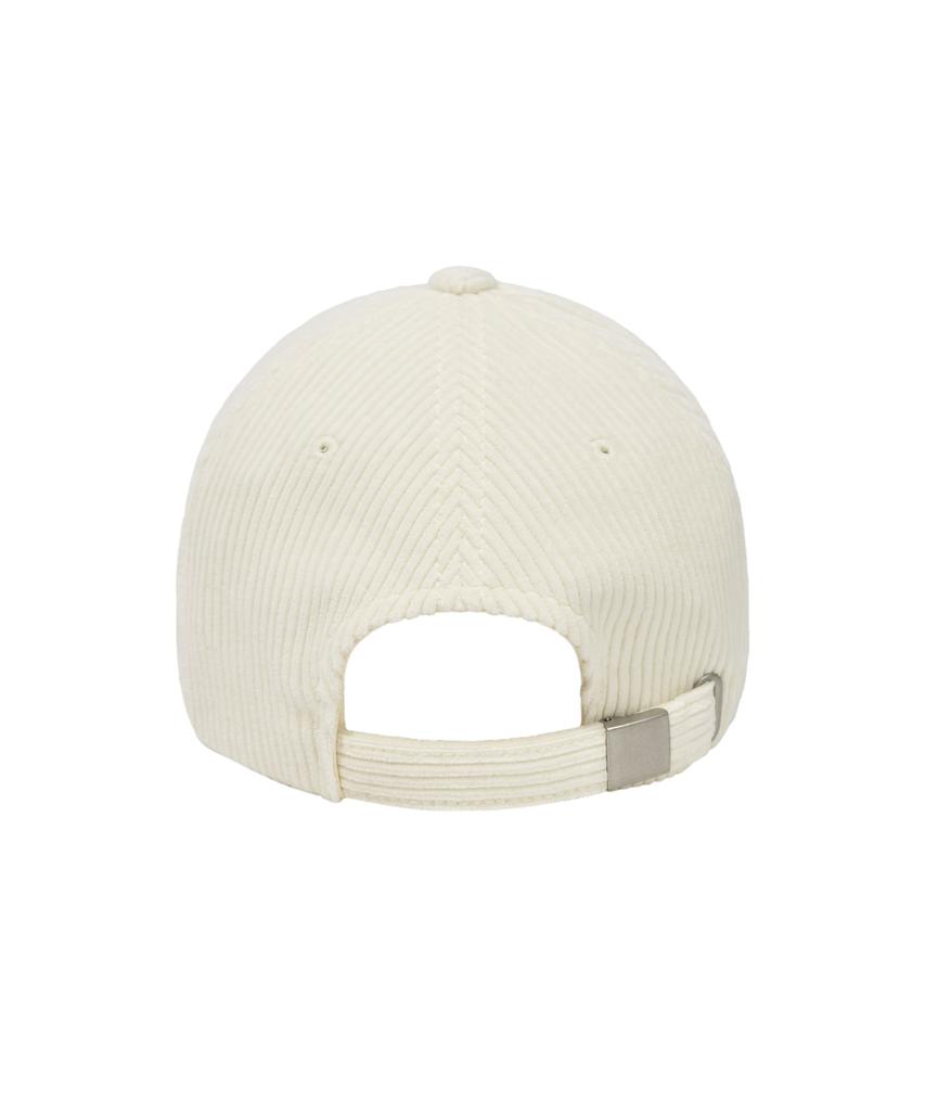 WACKY WILLY Typographic Slim Fit Corduroy Ball Cap Ivory