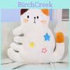 Soft Cute Cat Plush Pillow With Polyester Filling For Children And Office Relaxation
