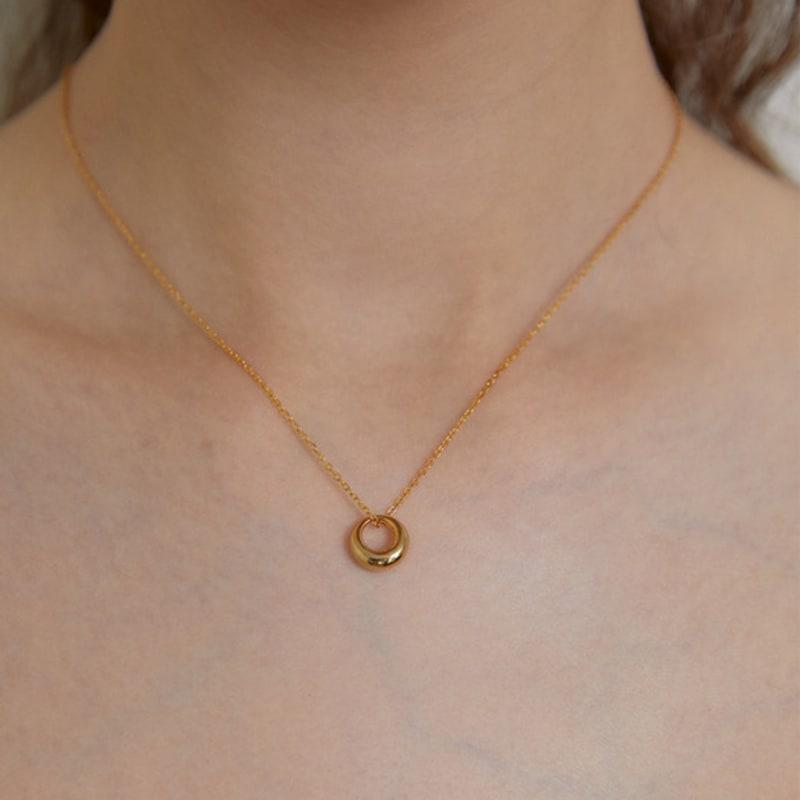Primaute [Silver925]Daily Round Necklace