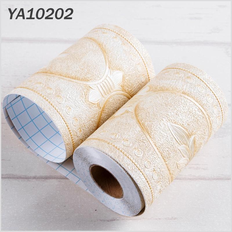 5 Meter PVC Self-Adhesive Border Pattern Sticker Wall Skirting Waistline Decor Waterproof Kitchen Bathroom Tile Wall Decals