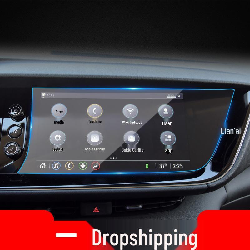 25er-Pack Buick LaCrosse/Envision+ Gehärtete Navigations- und Konsolen-Bildschirmschutzfolien