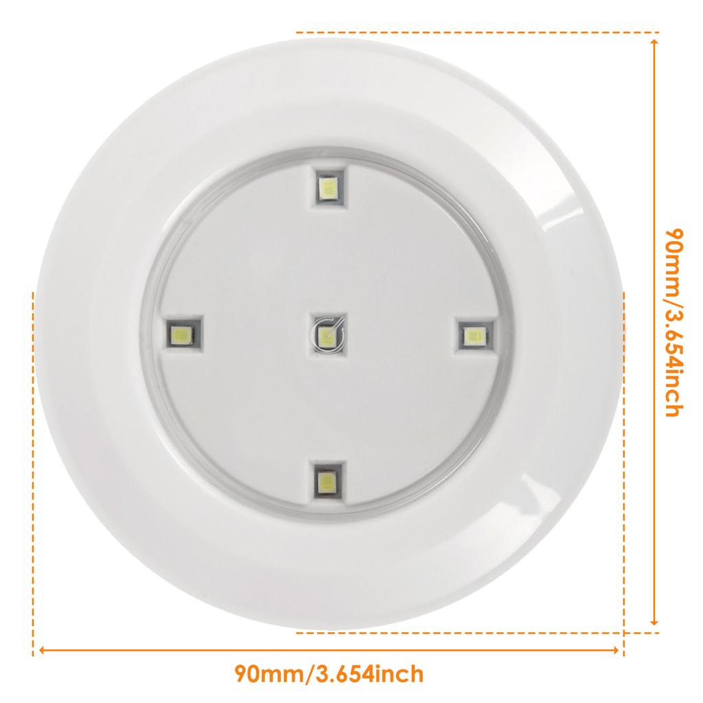 7Pcs LED Battery-Powered Night Light Stick Tap Touch Lamp LED Stick-on Push Light Cordless Touch Light LED Light for Closets