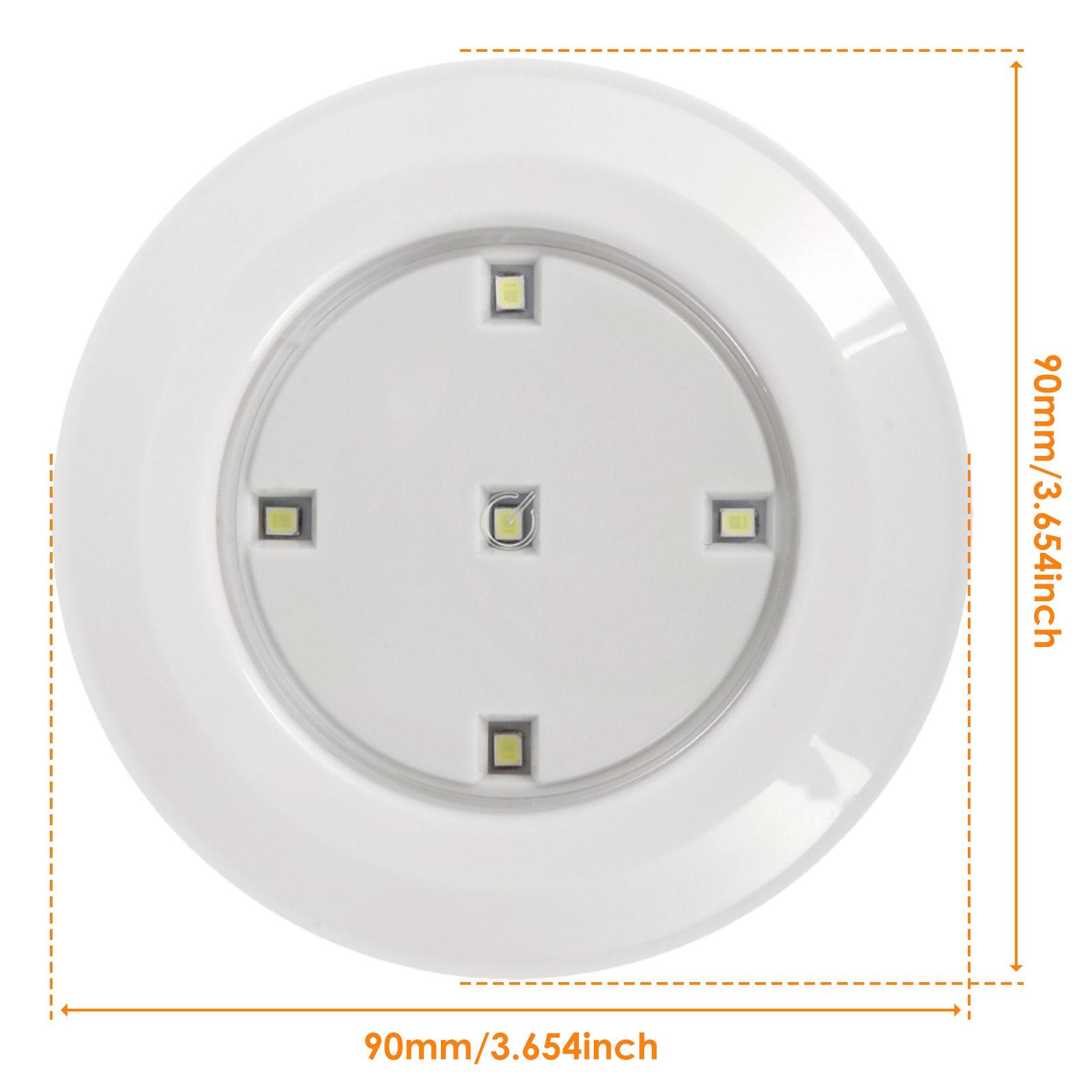 

7Pcs LED Battery-Powered Night Light Stick Tap Touch Lamp LED Stick-on Push Light Cordless Touch Light LED Light for Closets