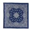 Kakatrend Bandana Navy Paisley 100% Cotton Adult Bandana Handkerchief Unisex Durag Large 55cm X 55cm