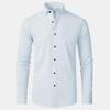 Men's European Fit Non-Iron Long-Sleeve Stretch Shirt - Hot-Selling with Vertical Design