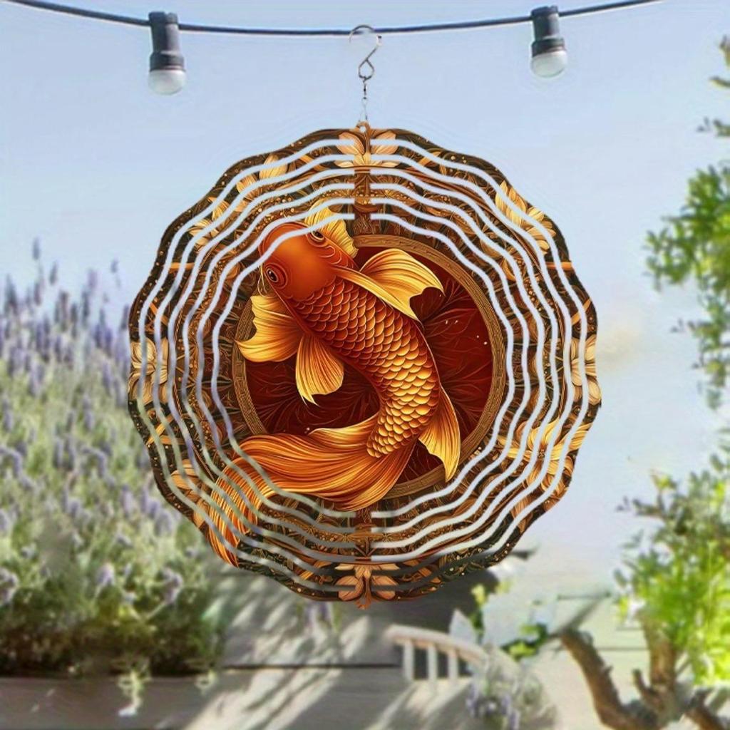 10-Inch Hanging Wind Spinner, Artistic Kinetic Outdoor Wind Chime with 360° Hook, Elegant Garden and Lawn Accent, Classic Gift for Friends