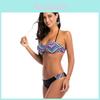 Retro Summer Beach Striped Print Swimwear With Premium Quality Fabric And Timeless Design