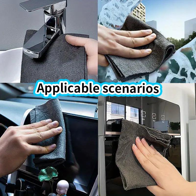 1Pcs Magic Glass Wiping Rags Multifunctional Car Glass Windows Mirror Cleaning Cloths Household Kitchen Bathroom Cleaning Cloth