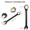 Uxcell 30mm Ratchet Wrench, Metric Open-End Wrench, 72 Teeth, CR-V Steel, 12-Point Nickel Plated, Combination Ratchet Wrench for Fasteners, Nuts, and