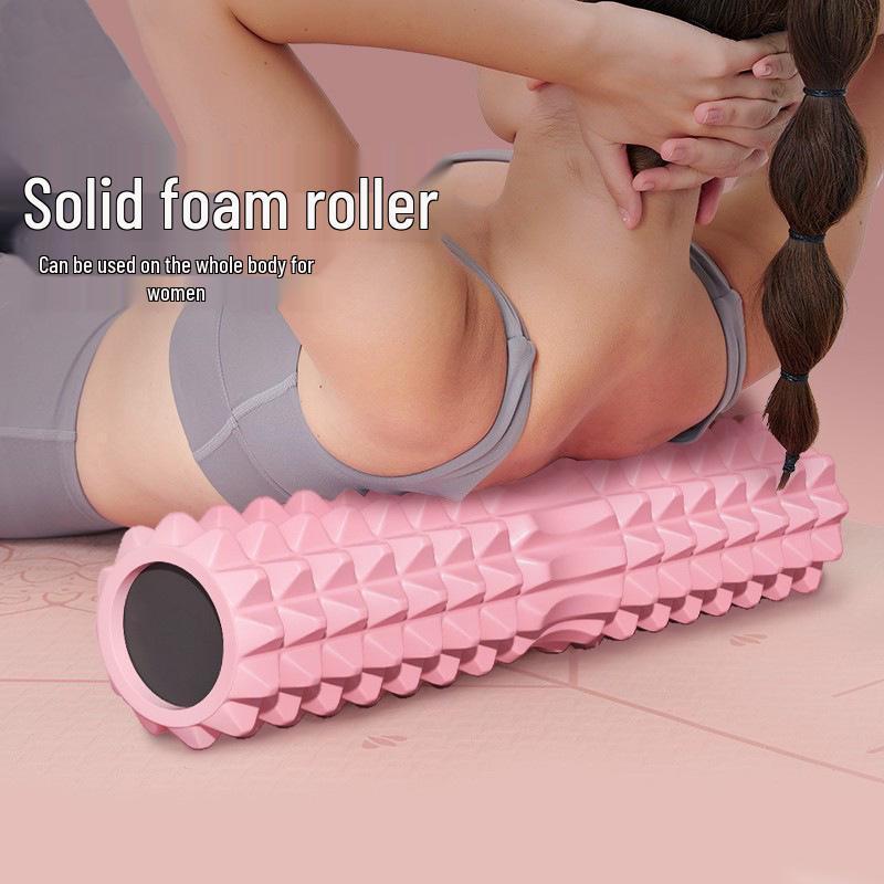Crescent High-Intensity Foam Roller: Slimming Leg & Calf Massager with Hollow Wolf Tooth Design