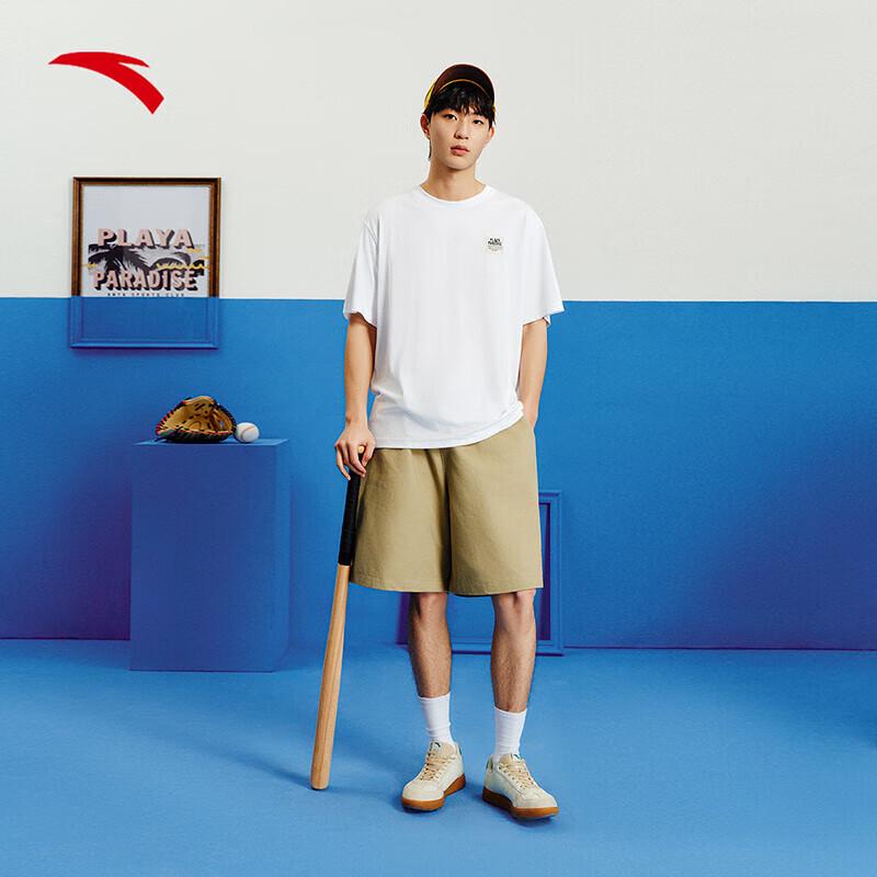 Anta Zhang Boheng Men's Retro Ice Silk Knit T-shirt