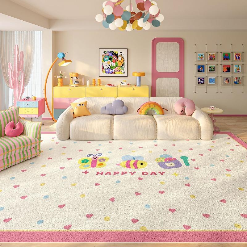 

Colorful Cartoon Monster Kids Rug Non Slip Educational Playmat Soft Nursery Floor Mat For Childrens Playroom Bedroom Decor 40x60cm