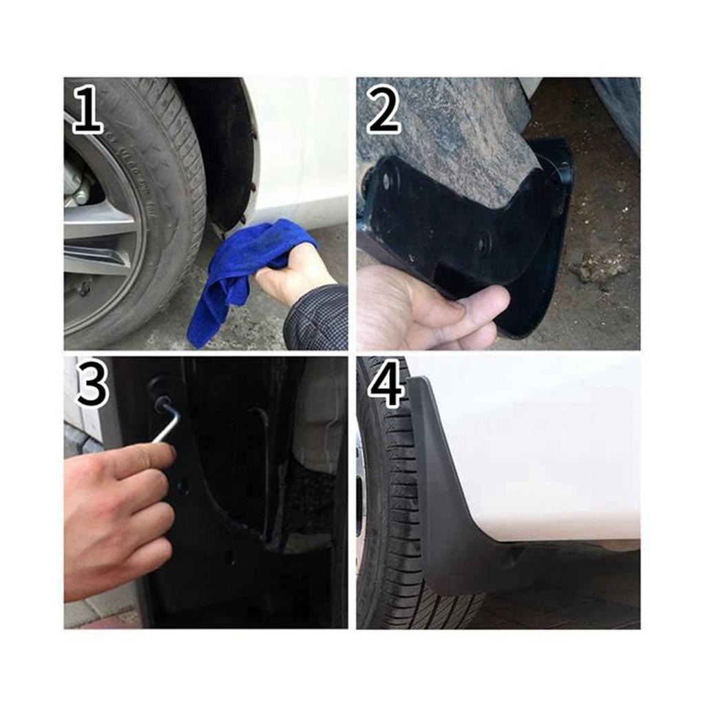 4Pcs Car Mud Flaps for Kia Picanto 2011-2018 Mudguards Fender Mud Guard Flap Splash Flaps