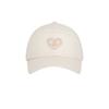 Goxo Woven Ballcap Smile Heart Beige
