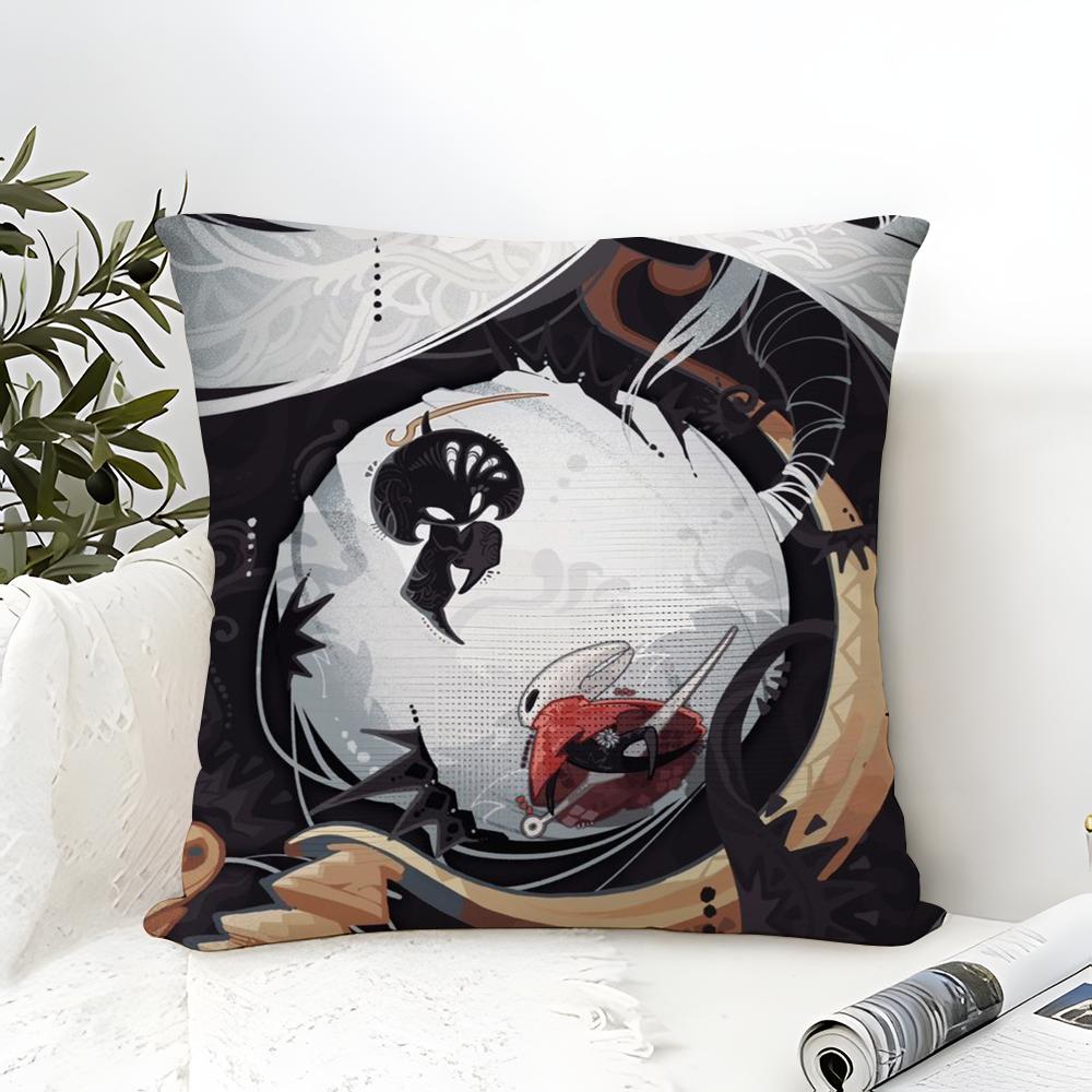 Metroidvania Game H-Hollow Knight Pillow Case Linen Pillow Case Sofa Home Decor Cushion Cover Cushion Cove